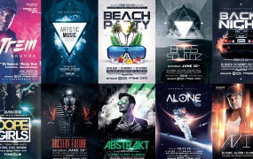 100款高质量海报PSD模板合辑100 FLYERS MEGA BUNDLE