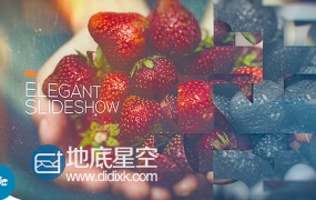 AE模板时尚优雅图形组合视频照片展示幻灯片相册动画