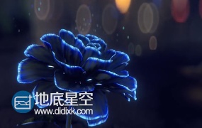 C4D教程:C4D教程-蓝色妖姬生长制作