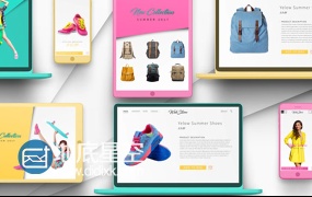 AE模板网店专卖店促销商场网购商品服装折扣广告视频