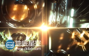 AE模板三维LOGO片头钢铁翅膀盾牌金属标志动画文字效果