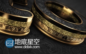AE模板三维黑金黄金标志logo演绎片头动画