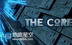 AE模板三维场景高科技机械Logo演绎标志金属片头