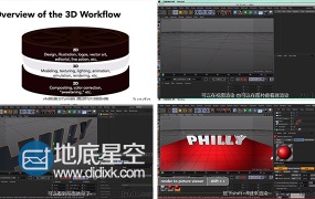 C4D教程:CINEMA 4D R17新版核心技术训练视频教程中文字幕翻译