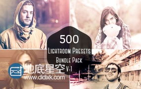 LR预设:500款照片调色lightroom预设