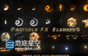 AE模板特效火焰运动路径动画粒子烟雾灰尘