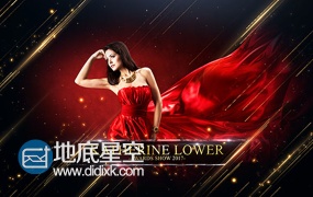 AE模板线条背景颁奖典礼大气奢华金色粒子公司晚会包装