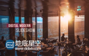 AE模板现代数码科技感视差科幻动画