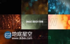 视频素材:20组动态背景视频素材与30种散景镜头漏光4K分辨率