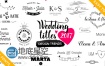 AE模板19种婚礼标题动画新郎新娘名字徽章设计