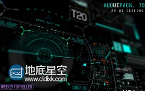 AE模板700组电影游戏军事屏幕显示动态图形HUD高科技科幻元素