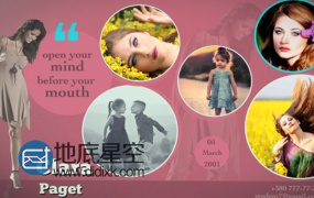 AE模板现代毕业相册学校学生假期照片幻灯片