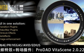 转场插件:视频特效+转场插件包 proDAD VitaScene V2.0.251 (支持多软件)