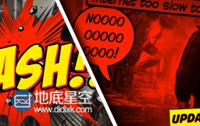 AE模板插图分镜头预告宣传片头动作漫画手绘开场动画