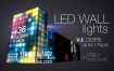 视频素材：36组LED大屏幕彩色灯光闪烁VJ循环背景动态