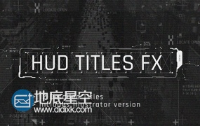AE模板12组高科技信息图科幻字幕HUD特效文字标题动画