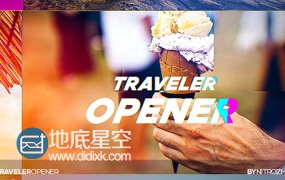 AE模板冒险度假旅行者我的旅程宣传视频开场片头动画
