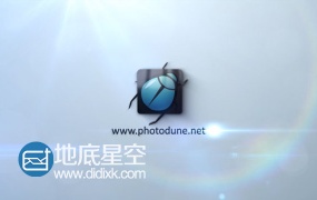 AE模板三维Logo描边挤压优雅明亮3D标志动画片头