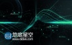 AE模板科幻波浪高科技线条粒子动画自然科学宣传片头