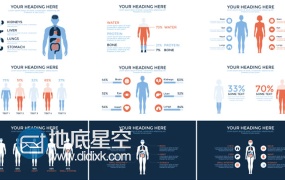AE模板医疗数据动画医学方面信息图表分析效果
