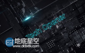 AE模板高科技三维空间移动文字图片开场史诗大气宣传片头
