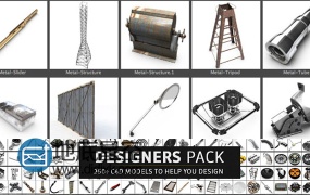 C4D模型:260组实用C4D工具包合辑THE PIXEL LAB DESIGNERS PACK
