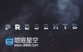AE模板史诗电影标题金属爆炸大气片头动画