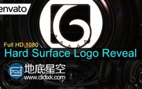 AE模板E3D三维标志演绎机械场景LOGO片头动画