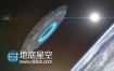 AE模板太空地球外星人飞船飞碟UFOlogo演绎特效动画