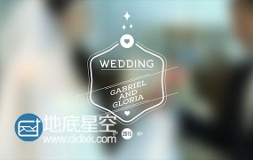 AE模板11组婚礼徽章文字标题动画