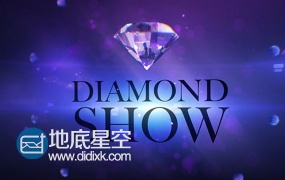 AE模板时装秀时尚魅力水晶钻石折射元素效果