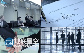 商务会议合作会谈科技信息化智能数据分析