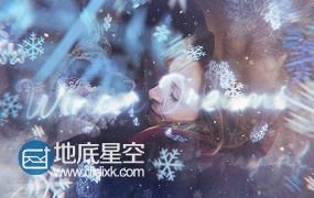 AE模板圣诞节祝福新年除夕冬天的梦幻节日活动