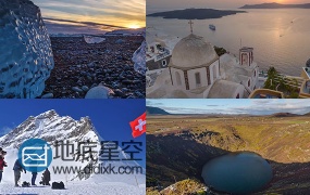30个超清延时实拍自然山川星空极光国家城市建筑车流人流日夜景