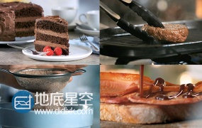 高清视频西餐美食肉卷汉堡鸡蛋土豆视频