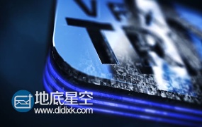 AE模板Element 3D制作的水晶玻璃质感标题logo演绎特效动画