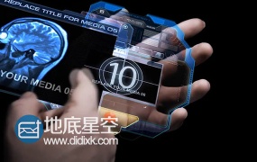 AE模板手拿科技屏幕广告宣传幻灯片促销活动动画