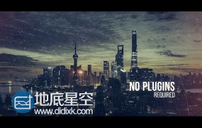 AE模板史诗级电影视差显示幻灯片视频动画