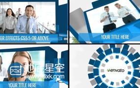 AE模板立方体企业公司商务宣传视频动画