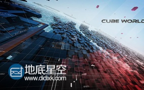 AE模板三维立方体玻璃质感企业公司视频相册电视栏目包装动画