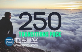 AE模板250种图形遮罩过渡文字排版转场动画元素