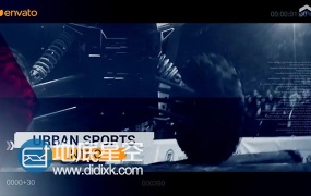 AE模板城市体育极限运动宣传片特效动画