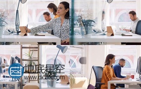 实拍高清视频企业商务IT人士工作视频画面