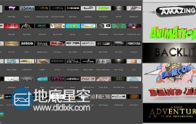 C4D预设 60种大气三维文字标题宣传片字幕静态效果
