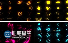 AE模板941组手绘液体涂鸦电流转场MG动画元素特效