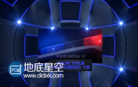 AE模板三维球形高科技屏幕演示商业动画特效