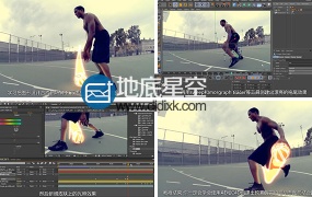 C4D与AE视频教程:真人影视特效动画融合视频教程地底星空