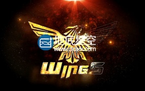 AE模板大气金色粒子logo标志演绎文字片头动画地底星空