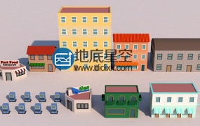 C4D教程低多边形楼房建模教程
