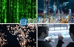 视频素材五分钟震撼大数据信息科技互联网素材